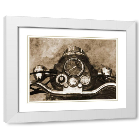 Ride It White Modern Wood Framed Art Print with Double Matting by Lewis, Sheldon