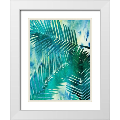 Deep In The Tropic 1 White Modern Wood Framed Art Print with Double Matting by Lewis, Sheldon