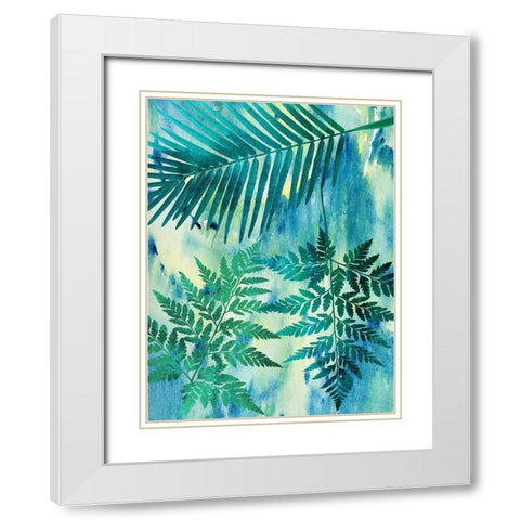 Deep In The Tropic 2 White Modern Wood Framed Art Print with Double Matting by Lewis, Sheldon