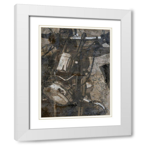 Pump And Ride White Modern Wood Framed Art Print with Double Matting by Lewis, Sheldon