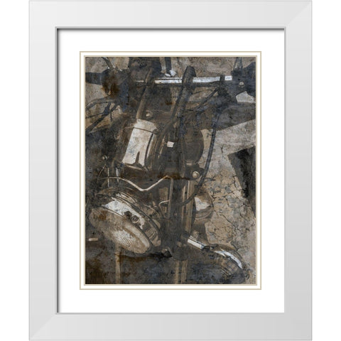 Pump And Ride White Modern Wood Framed Art Print with Double Matting by Lewis, Sheldon