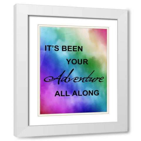 Bright Adventure White Modern Wood Framed Art Print with Double Matting by Lewis, Sheldon