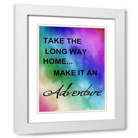 Bright Way White Modern Wood Framed Art Print with Double Matting by Lewis, Sheldon