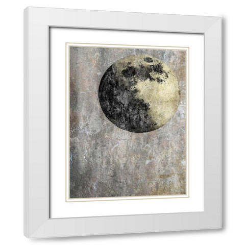 Dark Of The Moon White Modern Wood Framed Art Print with Double Matting by Lewis, Sheldon