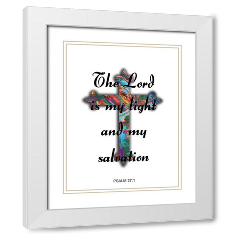 My Salvation White Modern Wood Framed Art Print with Double Matting by Lewis, Sheldon
