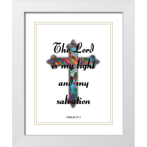 My Salvation White Modern Wood Framed Art Print with Double Matting by Lewis, Sheldon