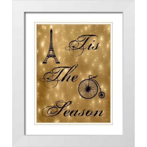 The Season White Modern Wood Framed Art Print with Double Matting by Lewis, Sheldon