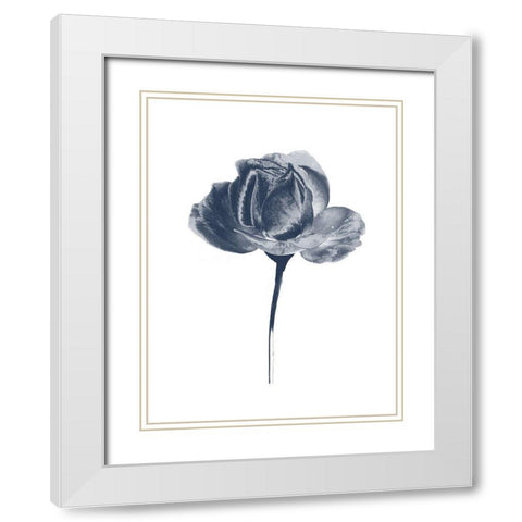 Rosita 1 White Modern Wood Framed Art Print with Double Matting by Lewis, Sheldon