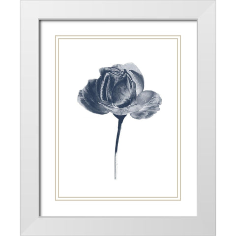 Rosita 1 White Modern Wood Framed Art Print with Double Matting by Lewis, Sheldon