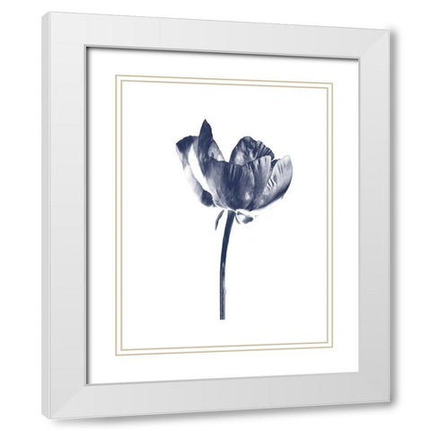 Rosita 2 White Modern Wood Framed Art Print with Double Matting by Lewis, Sheldon