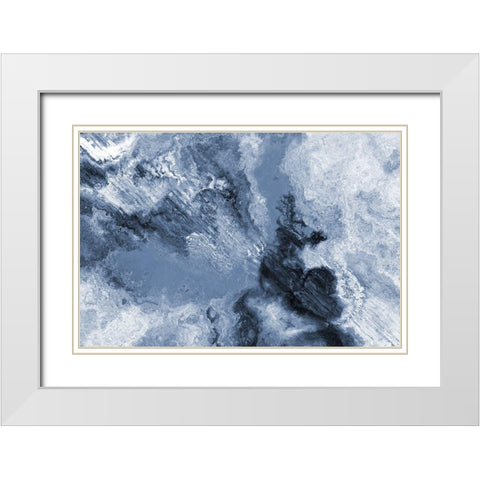 Pacific Sky White Modern Wood Framed Art Print with Double Matting by Lewis, Sheldon