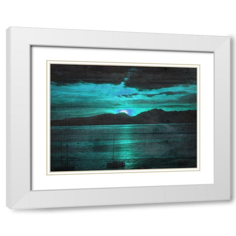 Escape White Modern Wood Framed Art Print with Double Matting by Lewis, Sheldon
