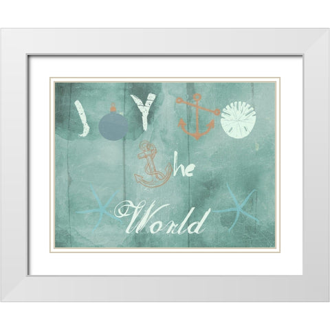 Christmas By The Coast White Modern Wood Framed Art Print with Double Matting by Lewis, Sheldon