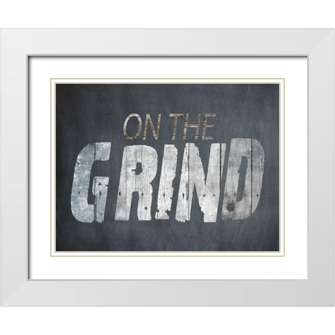 On The Grind White Modern Wood Framed Art Print with Double Matting by Lewis, Sheldon
