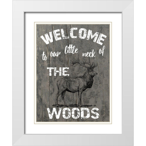 My Neck Of The Woods White Modern Wood Framed Art Print with Double Matting by Lewis, Sheldon