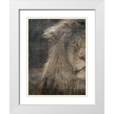 Eyes Of A Champion White Modern Wood Framed Art Print with Double Matting by Lewis, Sheldon