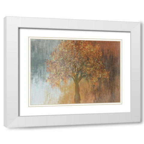 Under The Shaded Tree 1 White Modern Wood Framed Art Print with Double Matting by Lewis, Sheldon