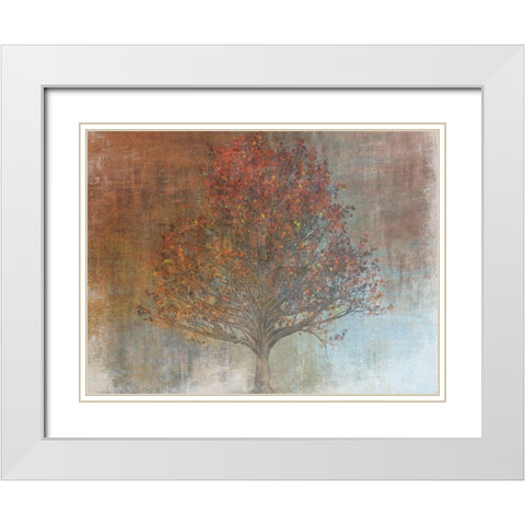 Under The Shaded Tree 2 White Modern Wood Framed Art Print with Double Matting by Lewis, Sheldon