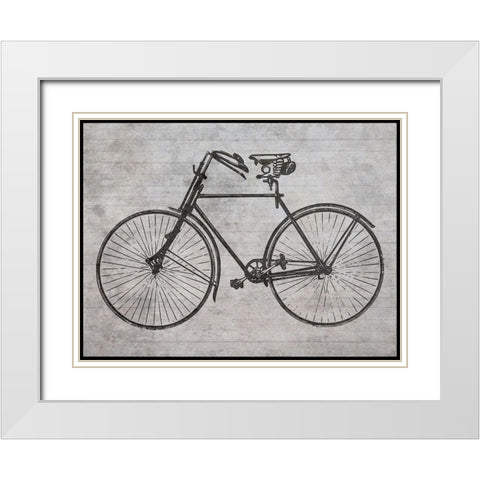 Ride Into The Future White Modern Wood Framed Art Print with Double Matting by Lewis, Sheldon