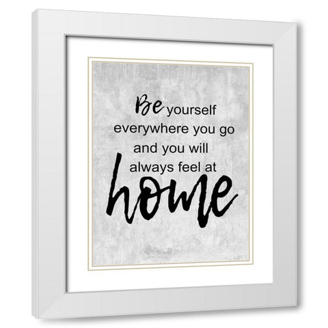 Home White Modern Wood Framed Art Print with Double Matting by Lewis, Sheldon