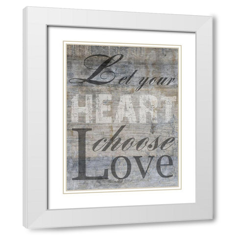 ChooseLove White Modern Wood Framed Art Print with Double Matting by Lewis, Sheldon