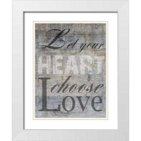 ChooseLove White Modern Wood Framed Art Print with Double Matting by Lewis, Sheldon