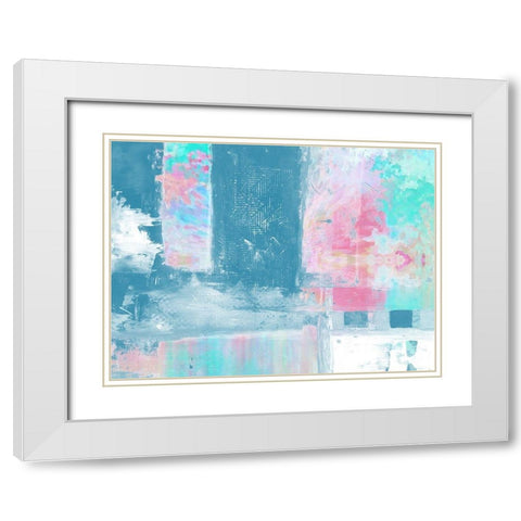 Anticosa 1 White Modern Wood Framed Art Print with Double Matting by Lewis, Sheldon