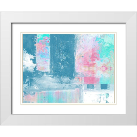Anticosa 1 White Modern Wood Framed Art Print with Double Matting by Lewis, Sheldon