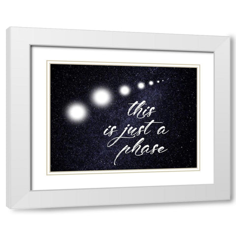 Phase White Modern Wood Framed Art Print with Double Matting by Lewis, Sheldon