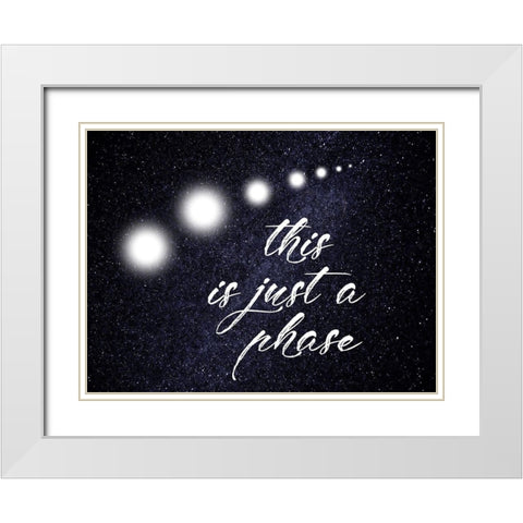 Phase White Modern Wood Framed Art Print with Double Matting by Lewis, Sheldon