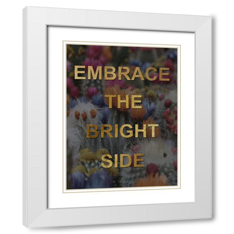 Bright Side White Modern Wood Framed Art Print with Double Matting by Lewis, Sheldon