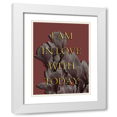 LoveToday White Modern Wood Framed Art Print with Double Matting by Lewis, Sheldon