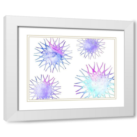 In Theory White Modern Wood Framed Art Print with Double Matting by Lewis, Sheldon