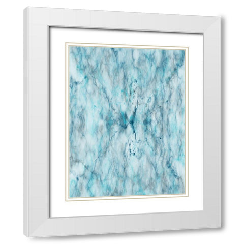 Smoking Marble White Modern Wood Framed Art Print with Double Matting by Lewis, Sheldon