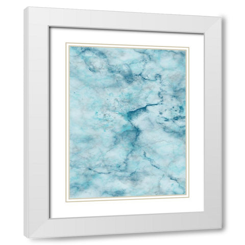 Smoking Marble 2 White Modern Wood Framed Art Print with Double Matting by Lewis, Sheldon