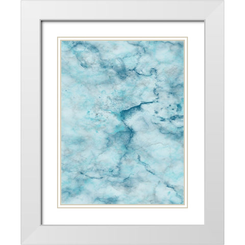 Smoking Marble 2 White Modern Wood Framed Art Print with Double Matting by Lewis, Sheldon