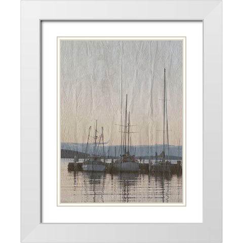 Yacht Club 2 White Modern Wood Framed Art Print with Double Matting by Lewis, Sheldon