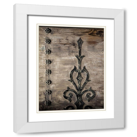 Vintage Farmhouse Design White Modern Wood Framed Art Print with Double Matting by Lewis, Sheldon