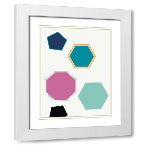 Shapping Up White Modern Wood Framed Art Print with Double Matting by Lewis, Sheldon