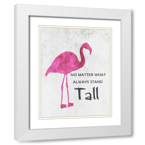 Standing Tall White Modern Wood Framed Art Print with Double Matting by Lewis, Sheldon