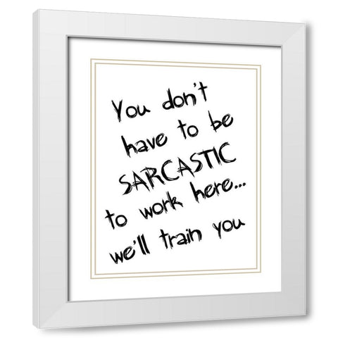 Work Place. White Modern Wood Framed Art Print with Double Matting by Lewis, Sheldon