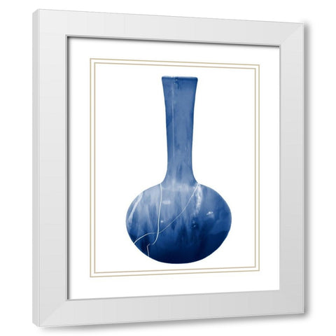 Modern Vase White Modern Wood Framed Art Print with Double Matting by Lewis, Sheldon