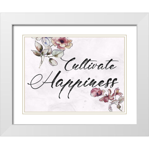 Cultivate White Modern Wood Framed Art Print with Double Matting by Lewis, Sheldon