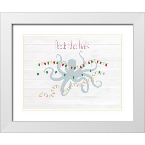 Seas And Greetings White Modern Wood Framed Art Print with Double Matting by Lewis, Sheldon