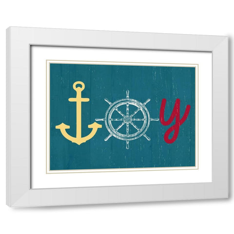 Toy White Modern Wood Framed Art Print with Double Matting by Lewis, Sheldon