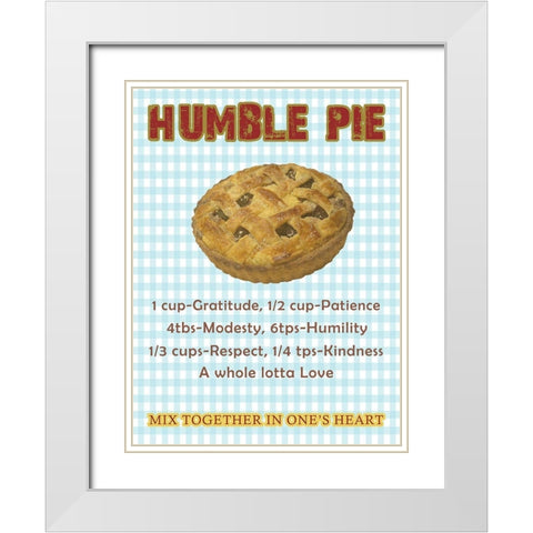 Humble Pie White Modern Wood Framed Art Print with Double Matting by Lewis, Sheldon