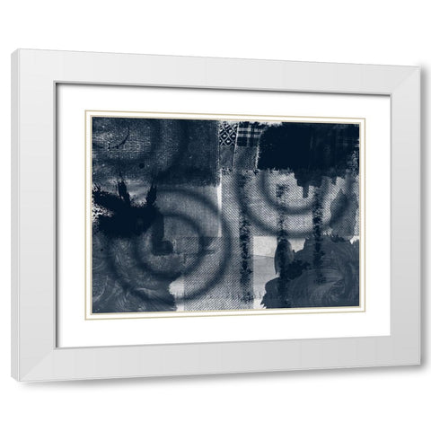 Different Strokes  White Modern Wood Framed Art Print with Double Matting by Lewis, Sheldon