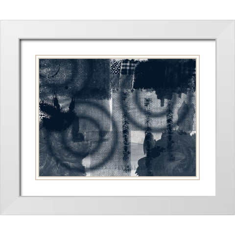 Different Strokes  White Modern Wood Framed Art Print with Double Matting by Lewis, Sheldon