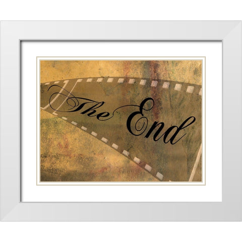 The End White Modern Wood Framed Art Print with Double Matting by Lewis, Sheldon