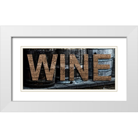 Vintage Wine 2 White Modern Wood Framed Art Print with Double Matting by Lewis, Sheldon